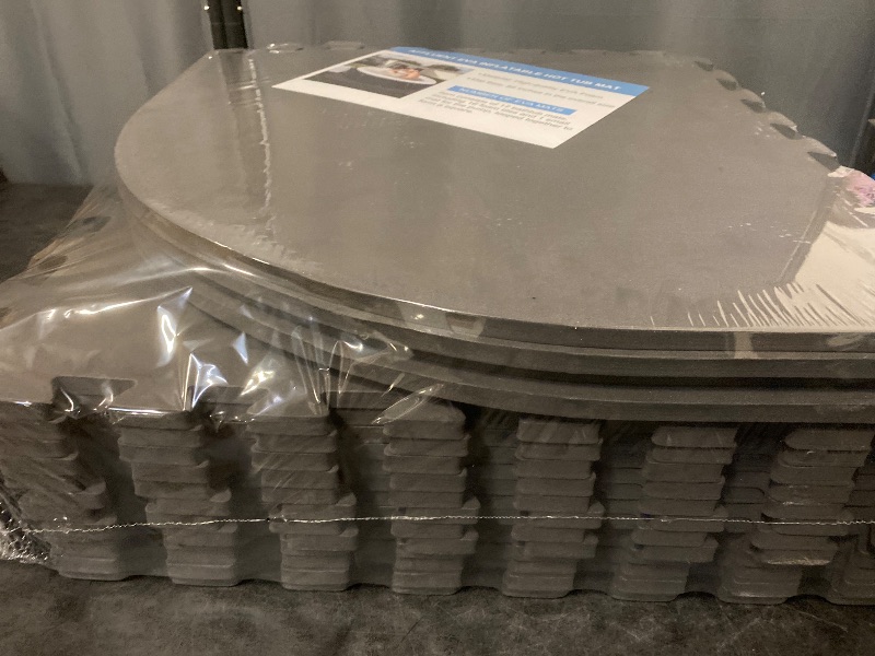 Photo 1 of AFFLUENT 85" EVA Hot Tub Mat & Pad for Inflatable Tubs - 1/2" 12MM Thickened Non-Slip Outdoor/Indoor Protective Mat, Waterproof Durable Inflatable Hot Tub Accessories, Easy Clean (Black)
