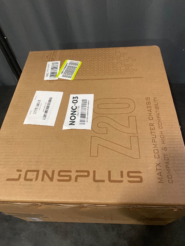 Photo 1 of JONSBO/JONSPLUS Z20 White Micro-ATX Mini Tower Pc Case,with Detachable Carrying Handle, Mini Size, High-Performance Hardware Compatible, Support 240AIO, H160mm Cooler, White