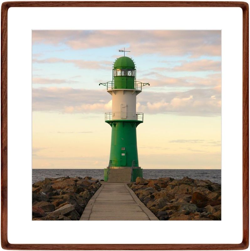 Photo 1 of 20x20 Picture Frame Wood with 18x18 Mat,Square Wall Photo Frames 20x20 Made of Solid Walnut Wood for Gallery Wall Hanging