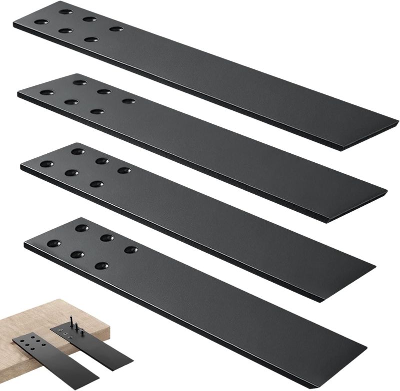 Photo 1 of Countertop Support Brackets Heavy Duty 4 Pack 1/4" Thick 16 Inch Flat Hidden Knee Wall Countertop Bracket for Granite Quartz Wood Concret Countertops Screws Included