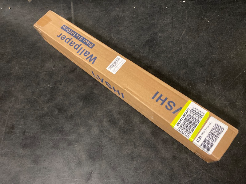 Photo 1 of 24"x393" Brown Grasscloth Peel and Stick Fabric Textured Contact Paper Linen Wallpaper Vintage Matte Frosted Waterproof Luxury Wallpaper for Bedroom Bathroom Kitchen (Dark Brown)