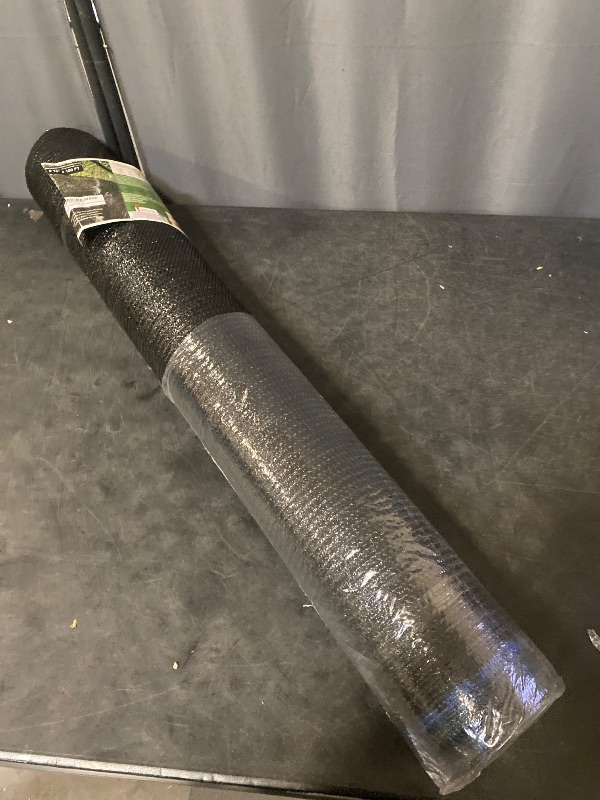 Photo 1 of [WindscreenSupplyCo] 60% 5'10'' x 100 FT Eyelets Shade Cloth Roll Sunblock Shade UV Resistant Net for Garden Greenhouse Flower Plant Patio Kennel, Black - PS6160BLKX1