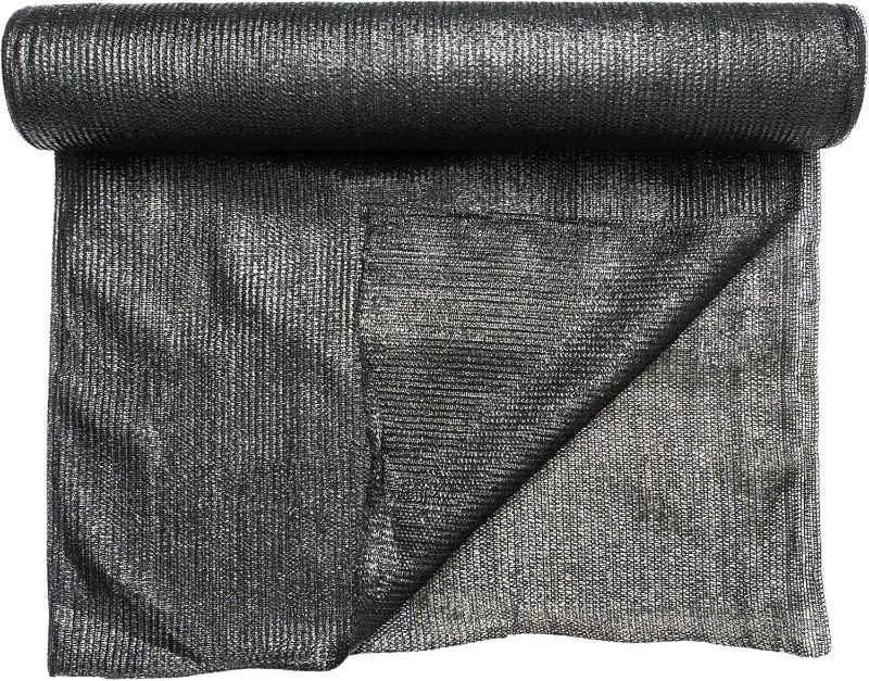 Photo 1 of [WindscreenSupplyCo] 60% 5'10'' x 100 FT Eyelets Shade Cloth Roll Sunblock Shade UV Resistant Net for Garden Greenhouse Flower Plant Patio Kennel, Black - PS6160BLKX1