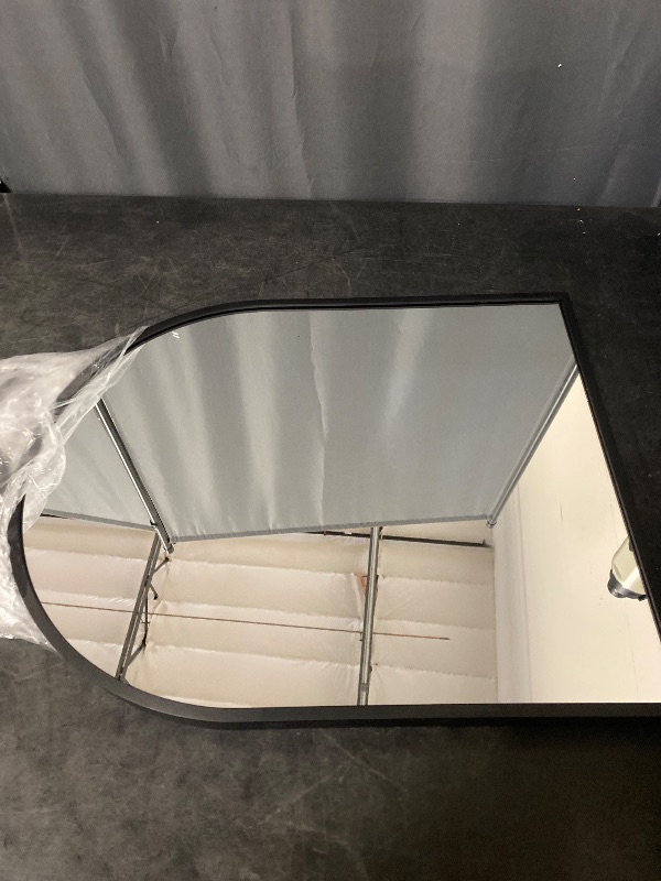 Photo 1 of Arch Wall Mirror 20"x16" Large Black Bathroom Mirror Metal Frame Mirrors for Wall, Decoration Vanity Bedroom Entryway Living Room