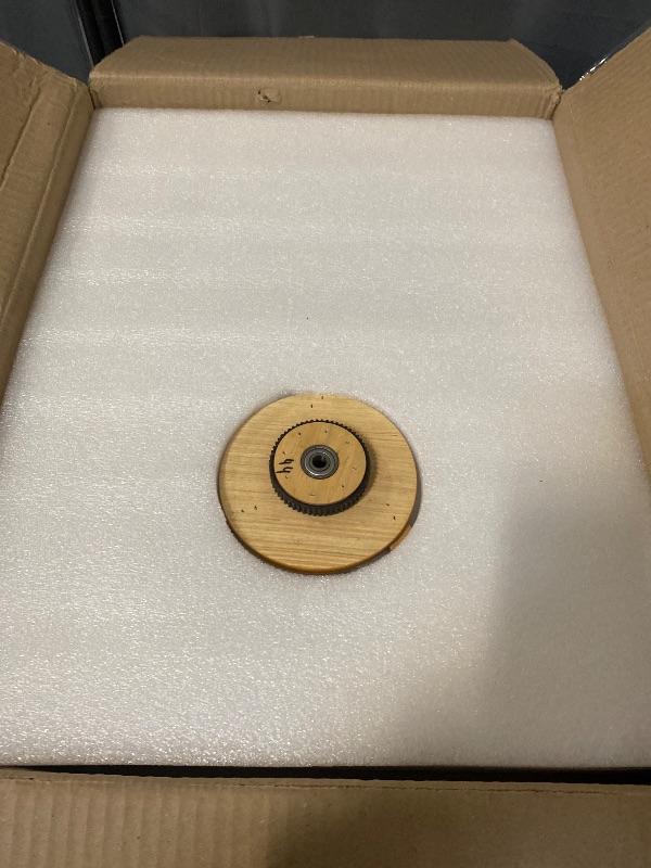 Photo 1 of Handcrafted Kinetic Wall Art 'Dejavu' - 10 Hours of Run time - No Power Needed (Brown)