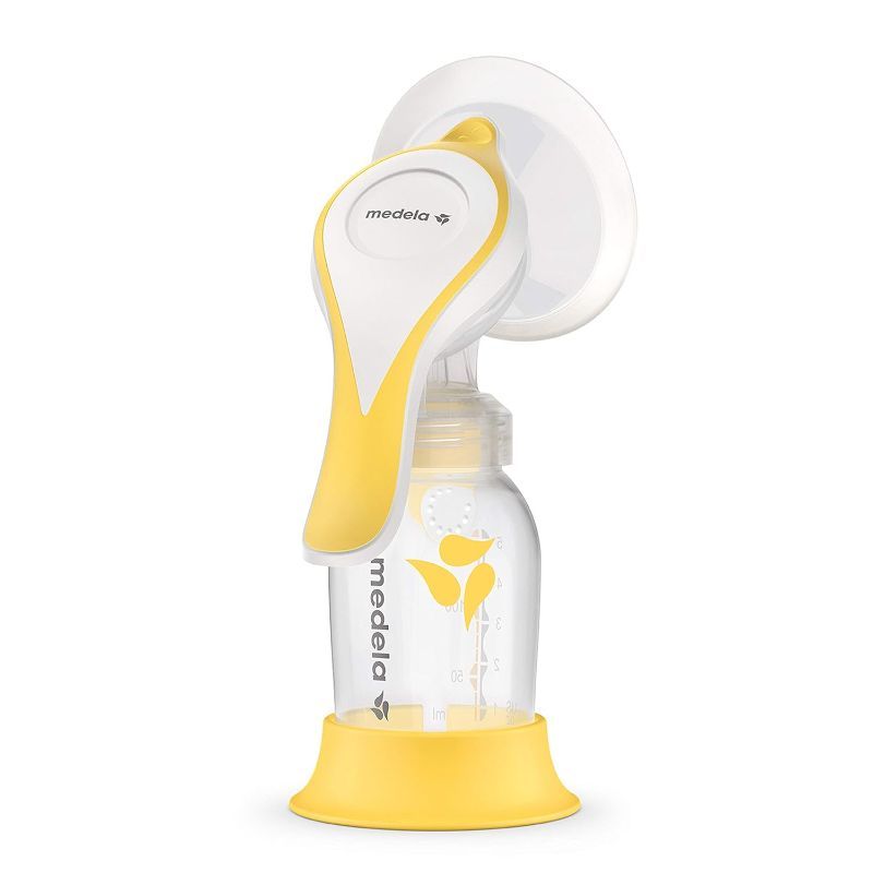 Photo 1 of Medela Harmony Manual Breast Pump, Compact Swiss Design with PersonalFit Flex Shields and Medela's 2-Phase Expression Technology