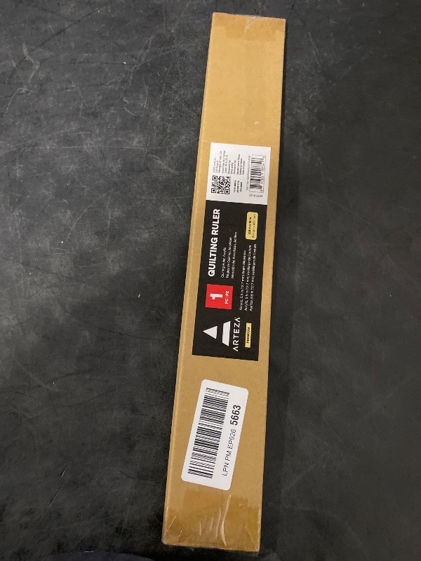 Photo 1 of ARTEZA Quilting Ruler – 2.5" x 18" Acrylic Sewing Ruler with Laser-Cut Edges and Dual-Color Grid Lines for Precision Fabric Cutting, Quilting & Patchwork