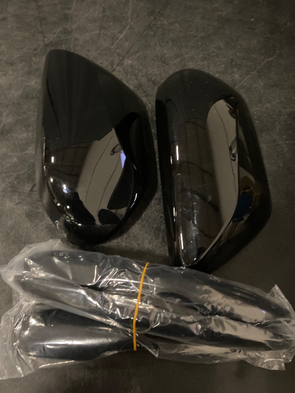 Photo 1 of Glossy Black Direct Replacement Mirror Cover for 2019-2025 Toyota RAV4 XLE XSE and Limited Hybrid with Turn Signal Light Model, Directly Replace Style, Not Sticker Style