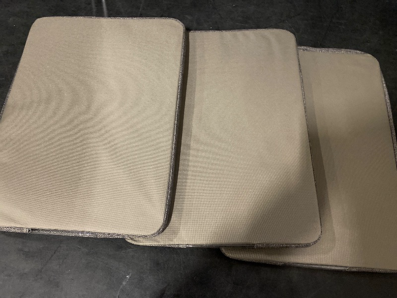 Photo 1 of 3Pack Foldable Storage Bins - Frame Storage Box Linen Fabric Stackable Clothes Container Organizer with Clear Window & Carry Handles Large Capacity (Medium-36L, Dark Gray)