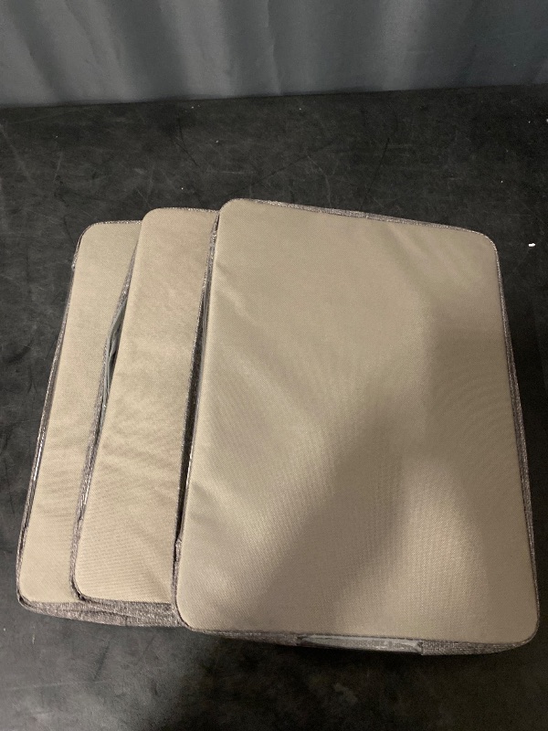 Photo 1 of 3Pack Foldable Storage Bins - Frame Storage Box Linen Fabric Stackable Clothes Container Organizer with Clear Window & Carry Handles Large Capacity (Medium-36L, Dark Gray)