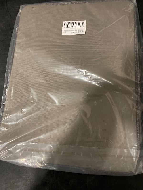 Photo 1 of 3Pack Foldable Storage Bins - Frame Storage Box Linen Fabric Stackable Clothes Container Organizer with Clear Window & Carry Handles Large Capacity (Medium-36L, Dark Gray)