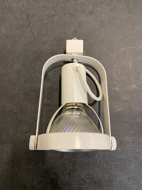 Photo 1 of One Light Track Head, Round, White One Light Flood Light 
