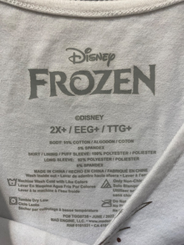 Photo 1 of 2X+ Girls' Disney Frozen 2 Elsa Long Sleeve Costume Dress - Light Blue 2X+