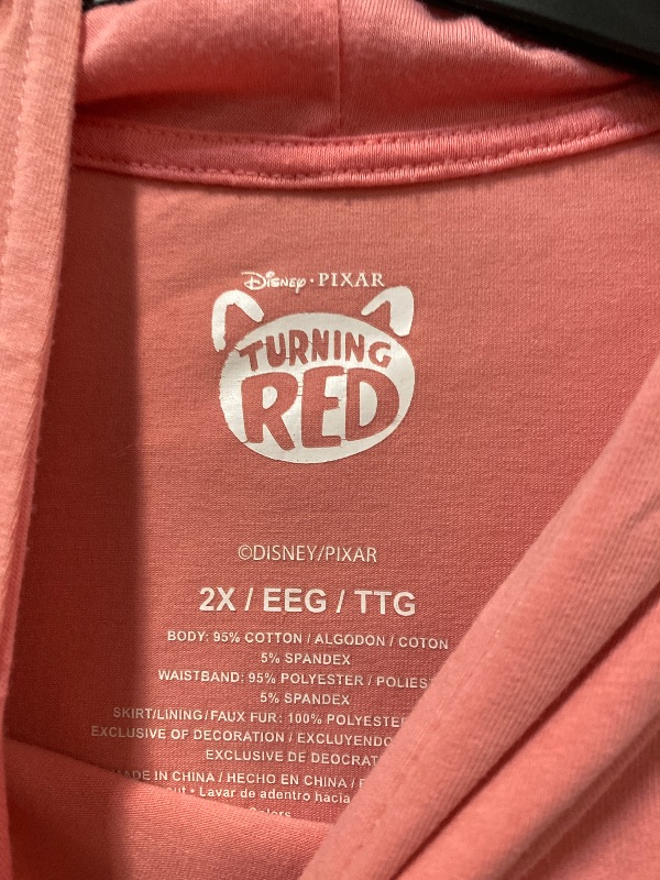 Photo 1 of 2X+ Disney Pixar Girl's Turning Red Costume Dress with Hood