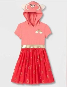 Photo 1 of 2X+ Disney Pixar Girl's Turning Red Costume Dress with Hood