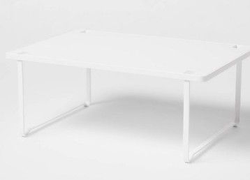 Photo 1 of Metal Cabinet Shelf White - Brightroom™: Kitchen Organizer, Shelf Riser, Iron, 15"x10"x6"
