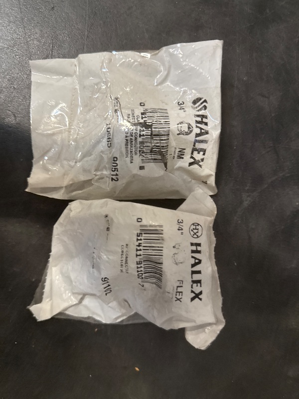 Photo 1 of Halex, 3/4 in. 90-Degree Flexible Metal Conduit (FMC) Connector , 91102, Halex Non-Metallic Clamp Connector 3/4 in. D