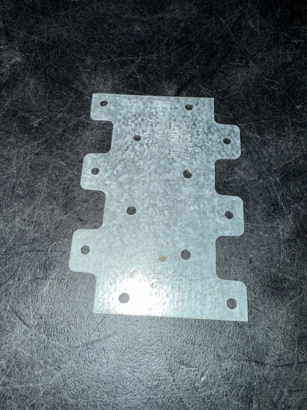 Photo 1 of  Simpson Strong-Tie 4.3 in. H X 0.1 in. W X 3 in. L Galvanized Steel Tie Plate
