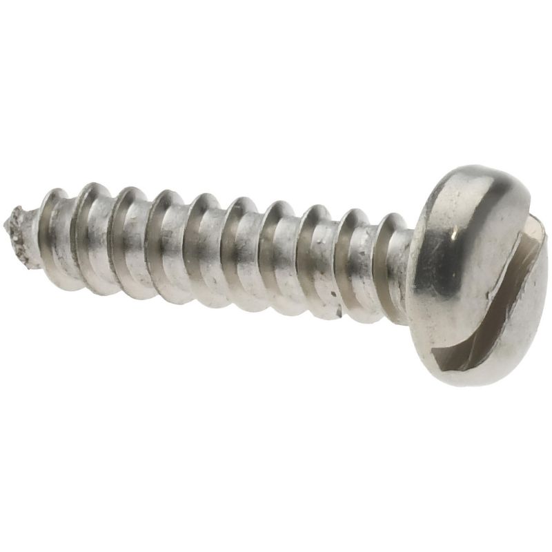 Photo 1 of Clad Plated Sheet Metal Screw: #4, Pan Head, Slotted Drive, 1/2" Length Under Head

