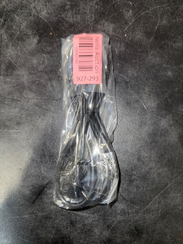 Photo 1 of 6 Ft  Computer Power Cord, NEMA 5-15P to C13, 10A 125V, 18AWG, Black Replacement AC Power Cord, Printer, PC Power Supply Cable, Monitor Power Cable - UL Listed (PXT101 10)
