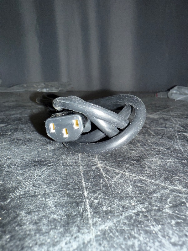 Photo 1 of 6 Ft  Computer Power Cord, NEMA 5-15P to C13, 10A 125V, 18AWG, Black Replacement AC Power Cord, Printer, PC Power Supply Cable, Monitor Power Cable - UL Listed (PXT101 10)
