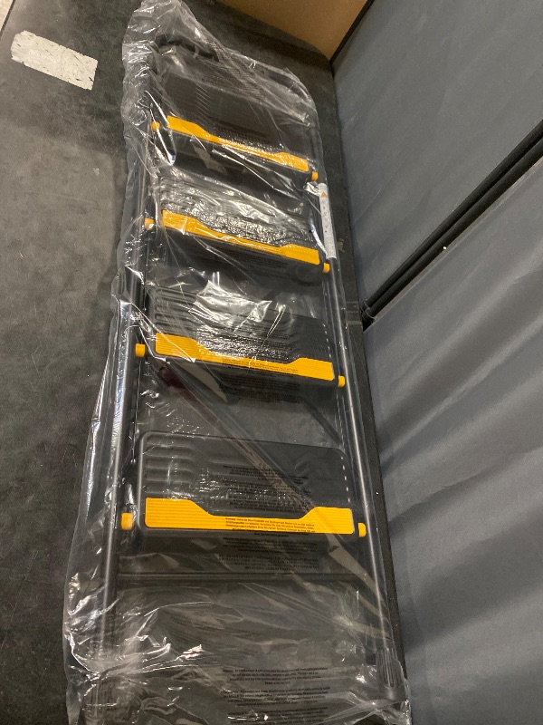 Photo 1 of 4 Step Ladder, Heavy-Duty Pass 800lb Capacity Test, Wide Anti-Slip Steps & Secure Handrail Compact, Folding Step Stool Portable Design for Home, Kitchen, Office, Pantry, Closet Use, Black