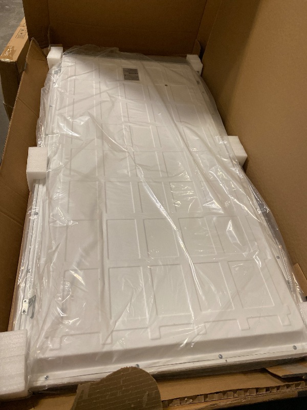 Photo 1 of 2 Pack 2x4 LED Flat Panel Light, 5 CCT 5 Power Modes Adjustable LED Ceiling Lights, 50W/6250LM Recessed Drop Ceiling Lights Fixtures, 0-10V Dimmable Troffer Back-lit Light ETL,FCC
