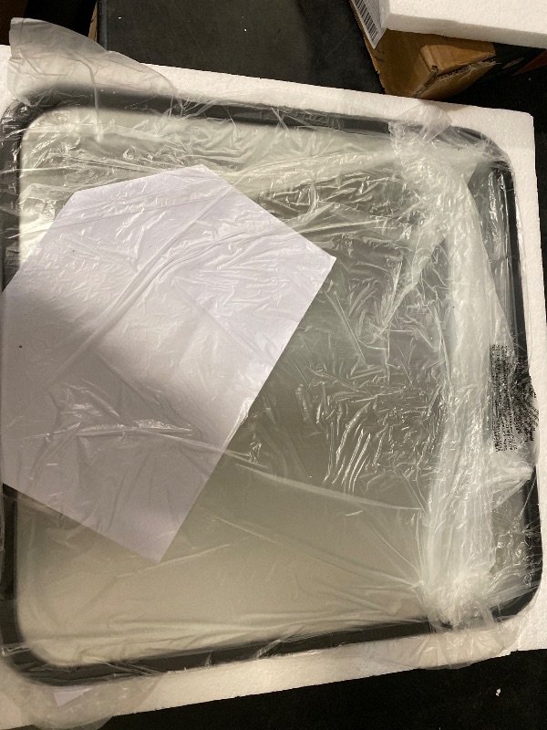 Photo 1 of 18x18 Black Square Mirror, Bathroom Mirrors for Over Sink, Rectangle Bathroom Vanity Mirror for Wall, Large Modern Metal Frame Shatterproof Rectangular Mirror for Restroom Powder Room Toilet
