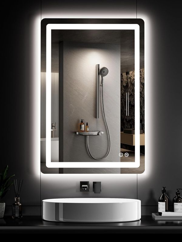 Photo 1 of LED Bathroom Mirror, 32x24 Bathroom Vanity Mirror for Wall with Light