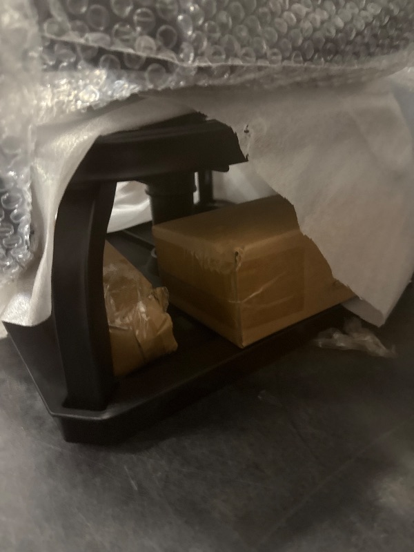 Photo 1 of Rolling Shop Stool with Wheels, Garage Mechanic Shop Chair with Handle Backrest, Adjustable Height Work Stool, Roller Seat with Tool Tray Storage, Heavy Duty, 330 LBS Capacity, Black