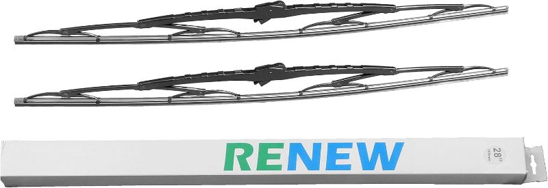 Photo 1 of Renew 28 Inch Wiper Blade Pair for RV or Motorhome with Large 12mm J Hook RW28HKF
