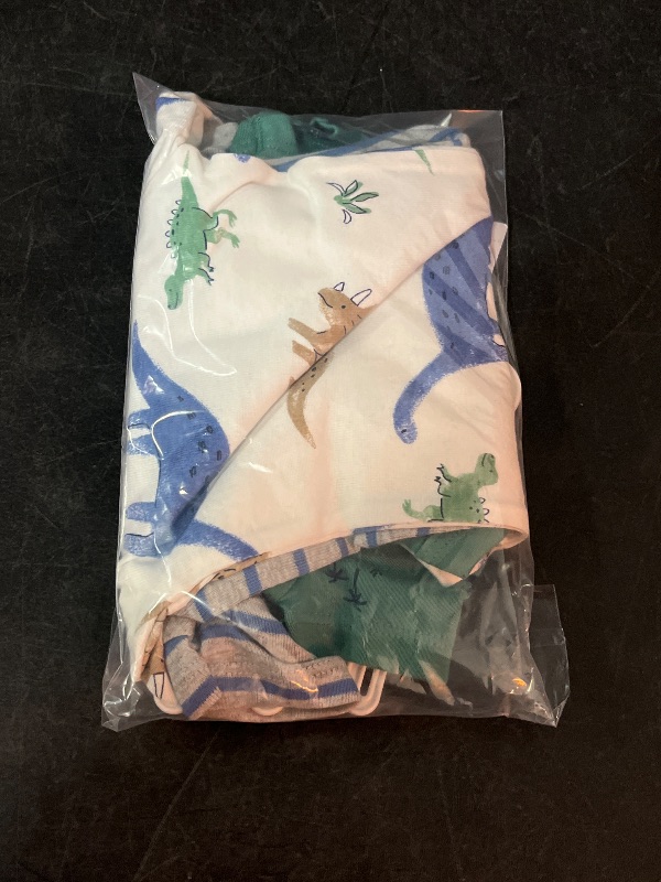 Photo 1 of Carter's Just One You® Baby Boys' 3pk Bodysuit - Green/White Newborn: Cotton, Dinosaur Pattern, Short Sleeve