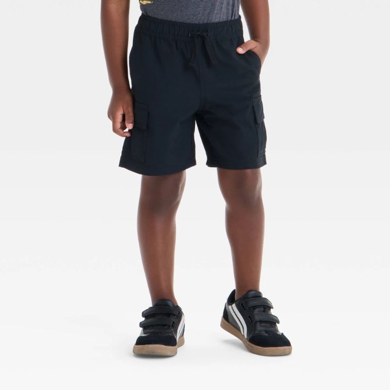 Photo 1 of 18M Toddler Boys' Quick Dry Pull-on Shorts - Cat & Jack™ Black 18M