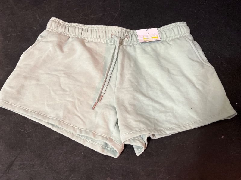 Photo 1 of (M) Women's Fleece Shorts - Auden™ Light Green M: Lounge Knit Pull-on, Side Pocket
