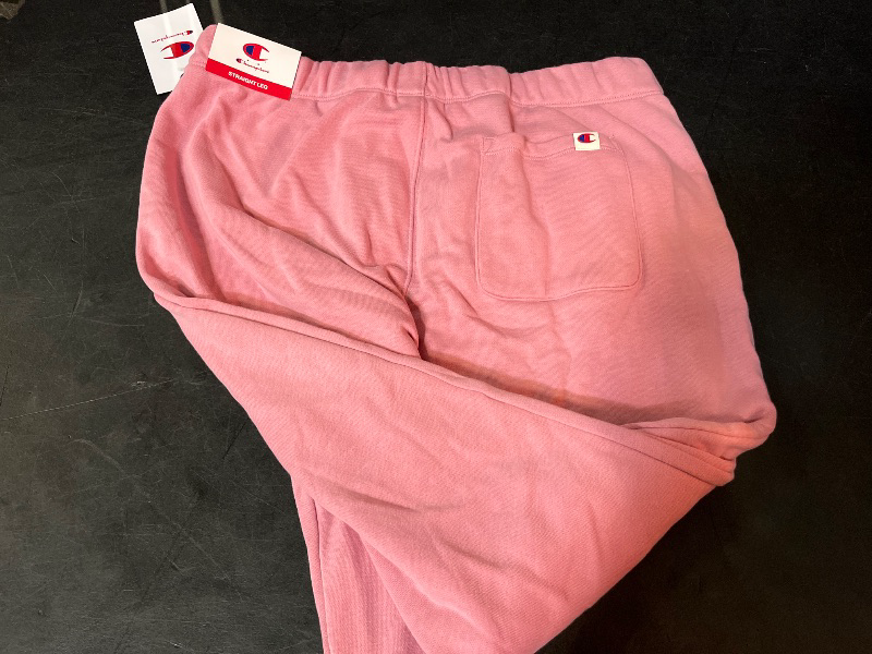 Photo 1 of (L) Champion Women's High-Rise Cropped French Terry Sweatpants - Pink L