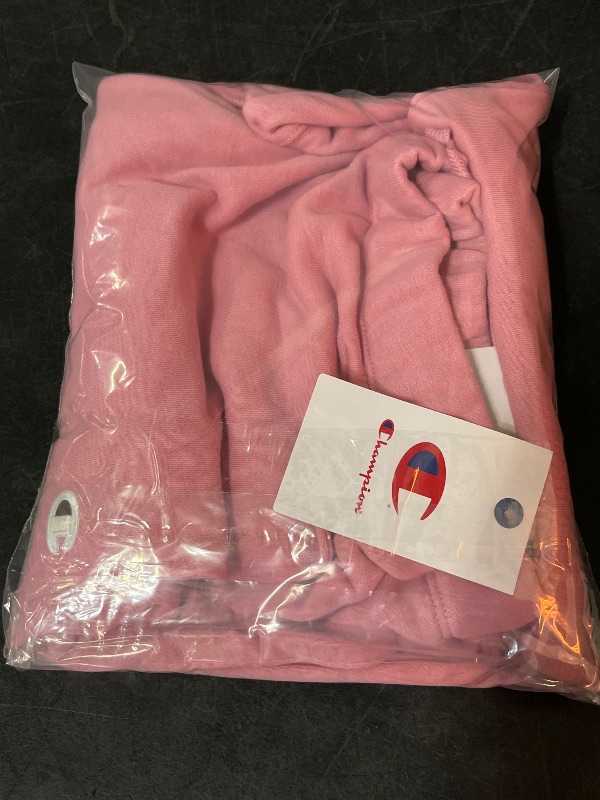 Photo 1 of (L) Champion Women's High-Rise Cropped French Terry Sweatpants - Pink L