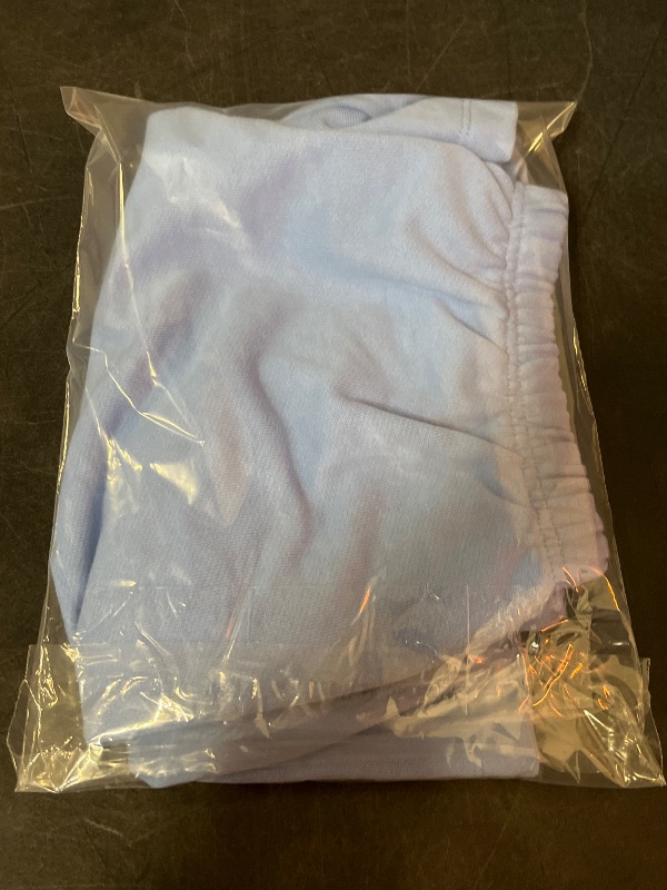 Photo 1 of (L) Women's Terry Mid-Rise Pull-on Shorts - Wild Fable™ Blue L