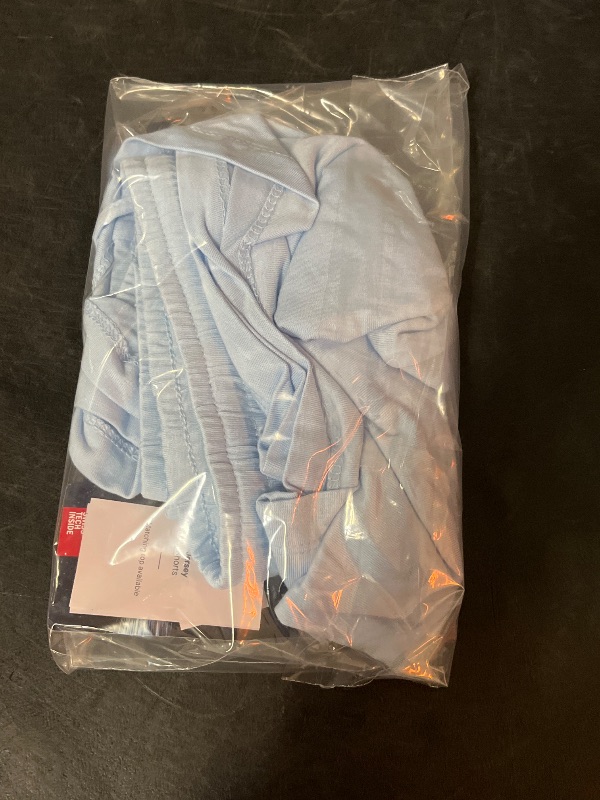 Photo 1 of (L) Women's Cooling Jersey Pajama Shorts - Auden™ Blue L: Midweight Knit, Regular Fit, Elastic Waist, Machine Washable