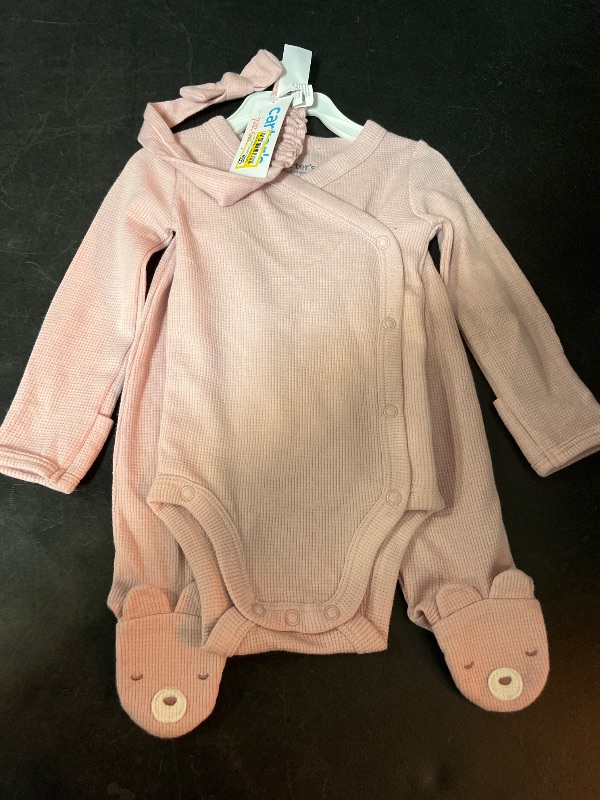 Photo 1 of 3M Carter's Just One You® Baby Girls' 3pc Top & Bottom Set - Pink 3M