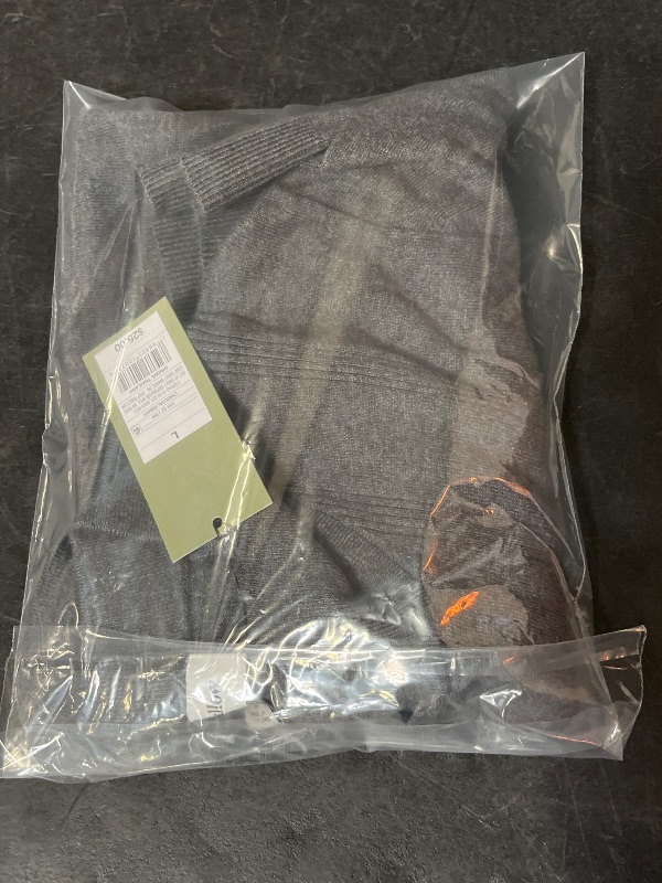 Photo 1 of (L) Men's Short Sleeve Cardigan - Goodfellow & Co™ Charcoal Gray L: Lightweight Jersey, Polo Collar