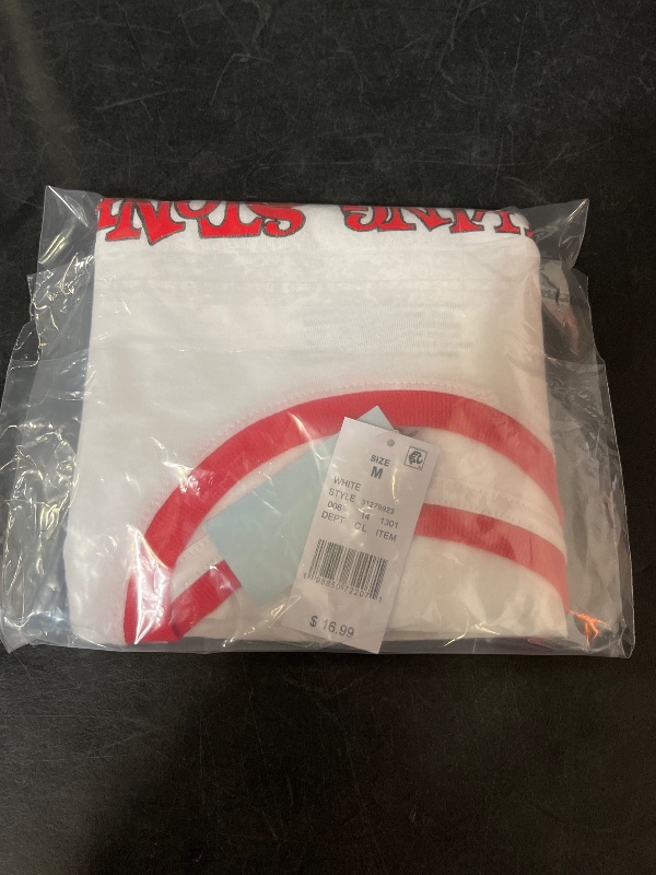 Photo 1 of (M) Women's Statue of Liberty the Rolling Stones Oversized Graphic T-Shirt - White M