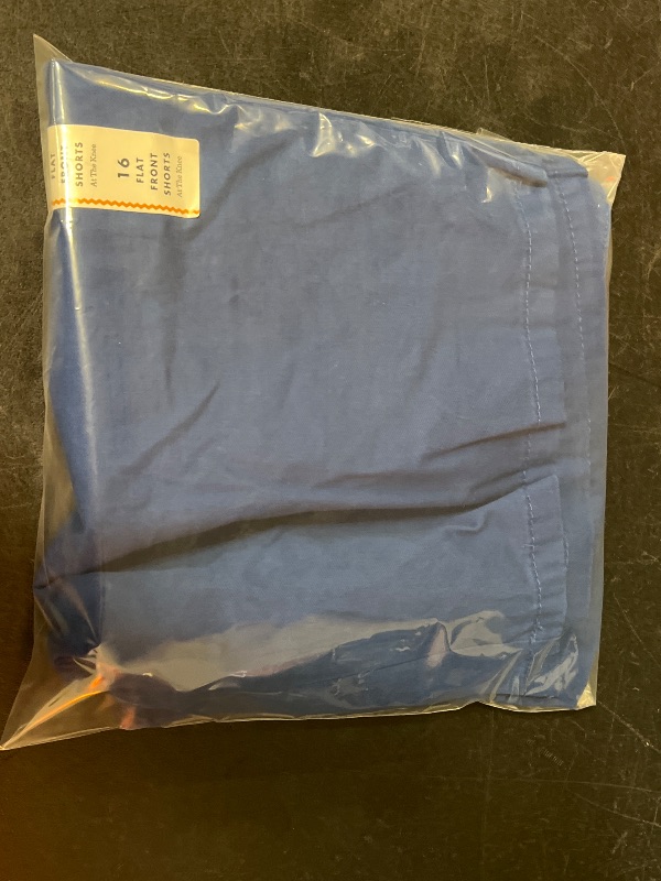 Photo 1 of Size 16 Boys' Flat Front 'at the Knee' Chino Shorts - Cat & Jack™ Indigo 16