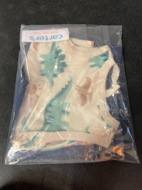Photo 1 of 3M Carter's Just One You® Baby Boys' Dino Top & Bottom Set - Green/Navy Blue 3M