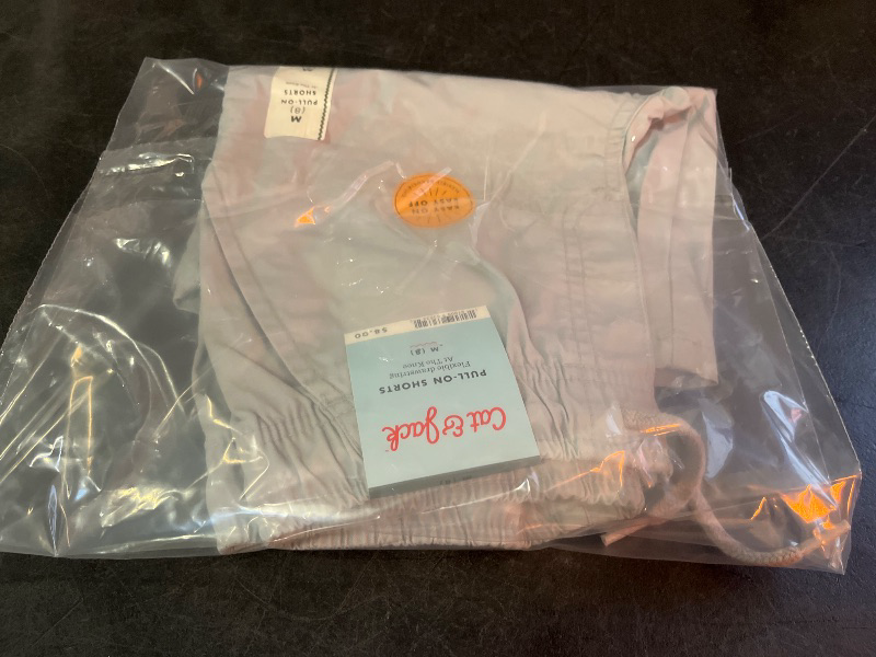 Photo 1 of M Boys' Playwear 'at the Knee' Pull-on Shorts - Cat & Jack™ Light Gray M: Cotton Twill, Side & Patch Pockets
