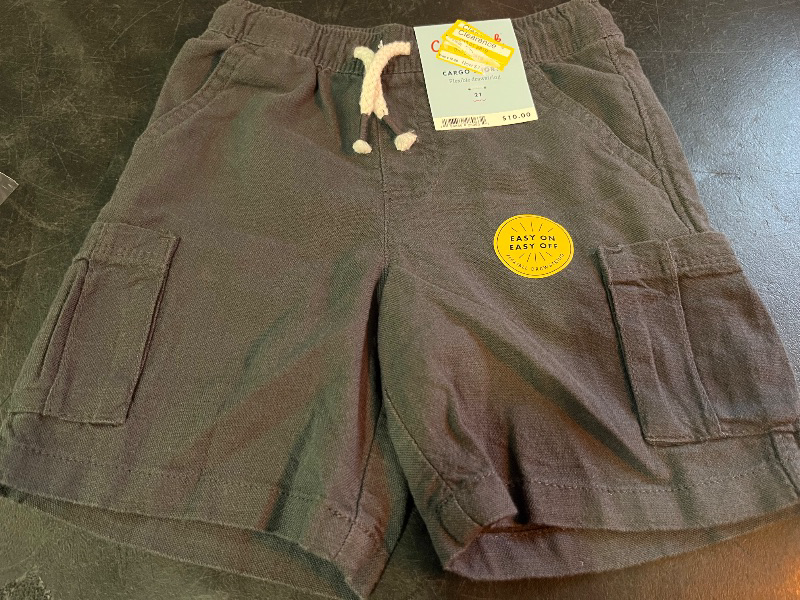 Photo 1 of 2T Toddler Boys' Pull-on Cargo Shorts - Cat & Jack™ Charcoal Gray 2T
