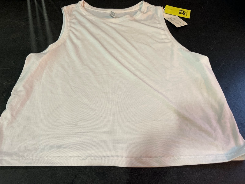 Photo 1 of (M) Women's Beyond Ease Muscle Tank Top - All in Motion™ White M: Moisture Wicking, Quick Dry, Lightweight, Loose Fit