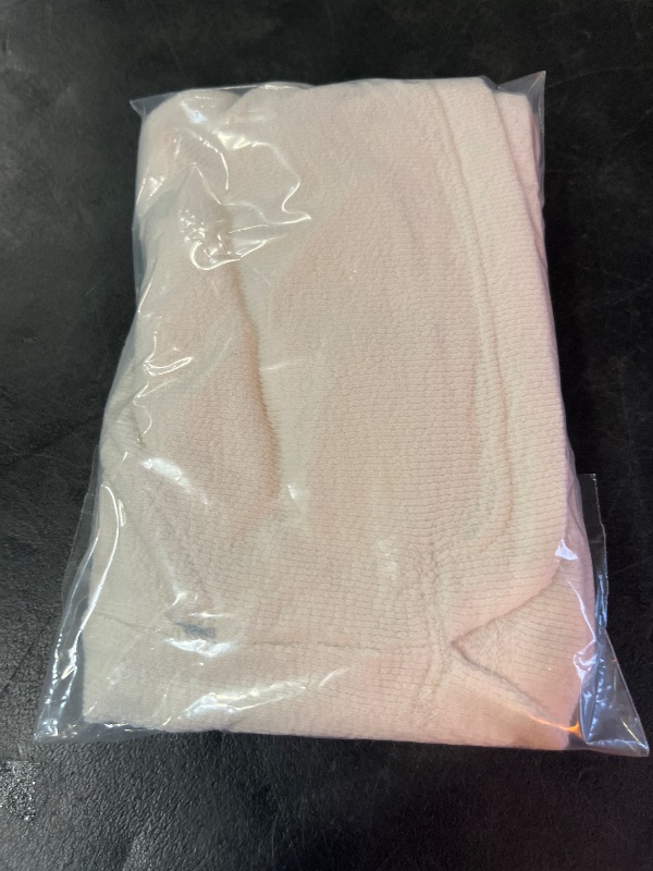 View 4 of M Girls' Knit Terry Shorts - Cat & Jack™ Cream M: Cotton Blend, Adjustable Waistband, Side Pocket, Elastic Waist, 3" Inseam