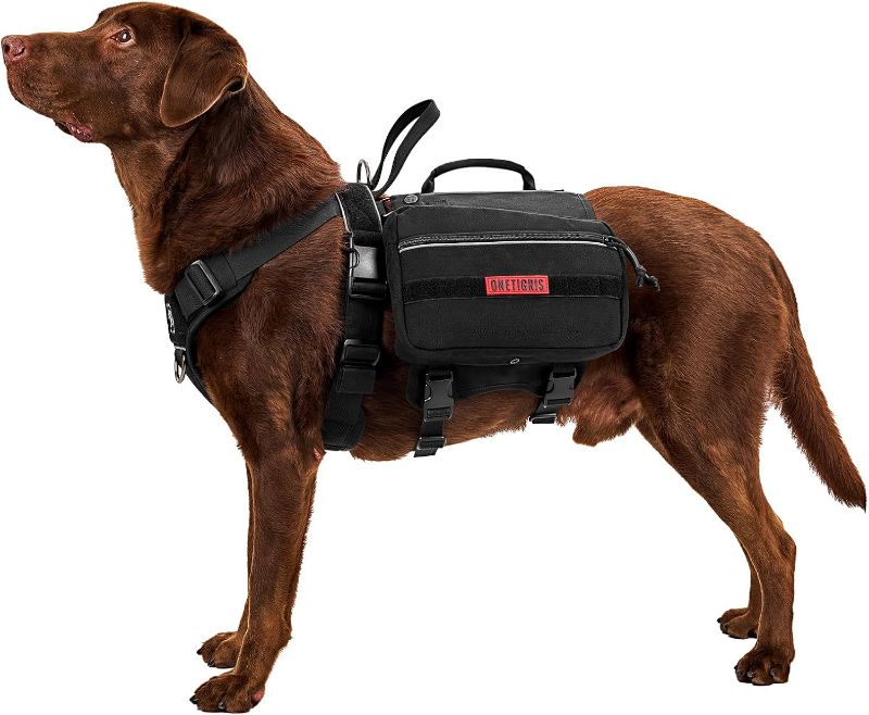 Photo 1 of Onetigris Dyno Outdoor Dog Harness With Pockets, Front Range Pack, Backpack With Handles, Saddle Bag Hiking Vest, Tactical Service Canine EDC Pack Set