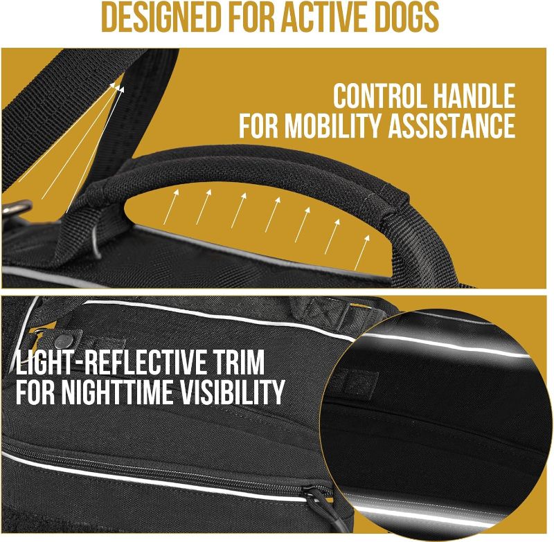 Photo 1 of Onetigris Dyno Outdoor Dog Harness With Pockets, Front Range Pack, Backpack With Handles, Saddle Bag Hiking Vest, Tactical Service Canine EDC Pack Set