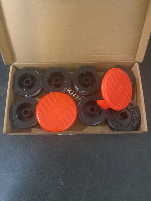 Photo 1 of 10 Pack  Eater String Compatible with Black+Decker, AF-100 0.065" Weed Wacker String Refill 240ft Automatic Feed String Trimmer Replacement Spool Line for Black&Decker(8 Spool+2 Cap+2 Spring)